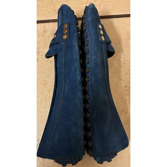 Louis Vuitton Blue Suede Women’s Loafers Size 36.5 (6.5) - Picture 8 of 11